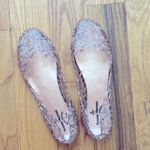 Vivienne Westwood anglomania x Mélissa glitter jelly flats